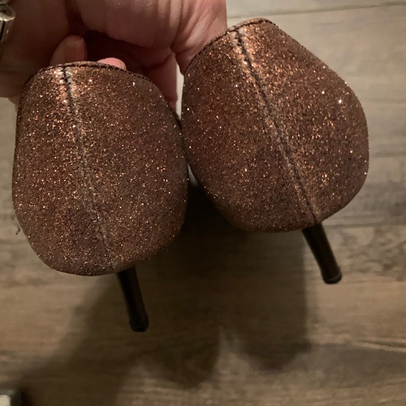 Nevada Bronze Sparkly Stilettos - Picture 6 of 14